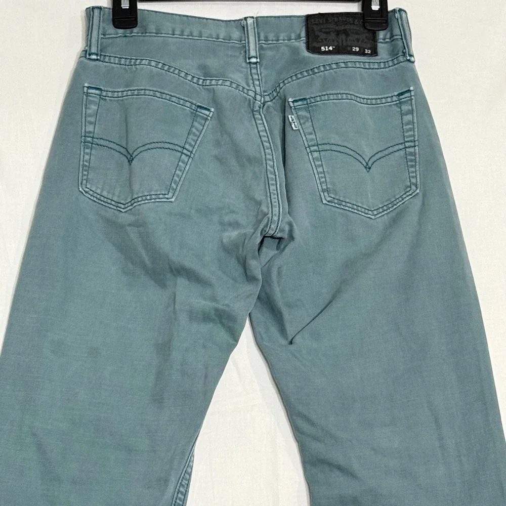 Levi's Men's 514 Slim Straight Fit Jeans Twill Forrest Green 29W x 32L 045140360